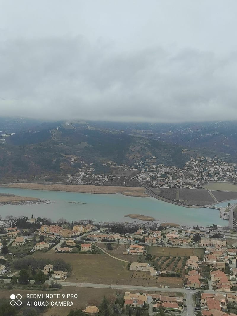 Volonne, le Tour du lac par le Barrage de l'Escale - Volonne