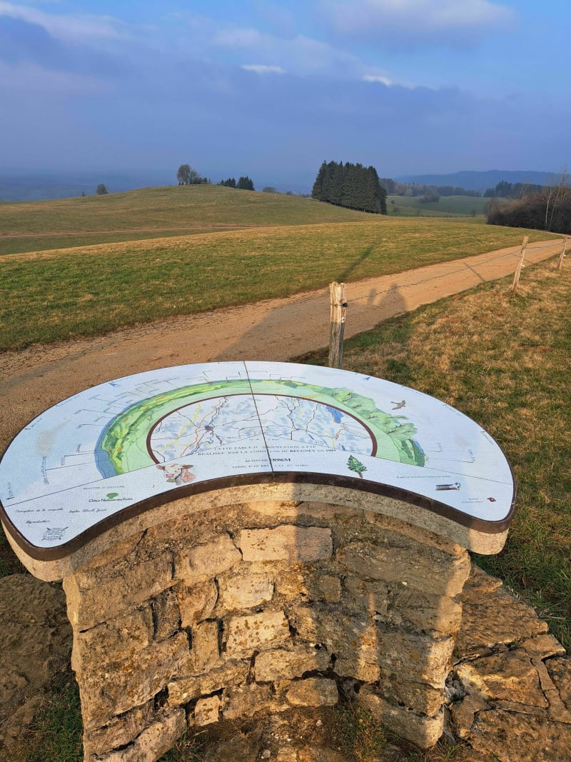 Boucle sur le GRP au dessus de Reugney - Amathay-Vésigneux