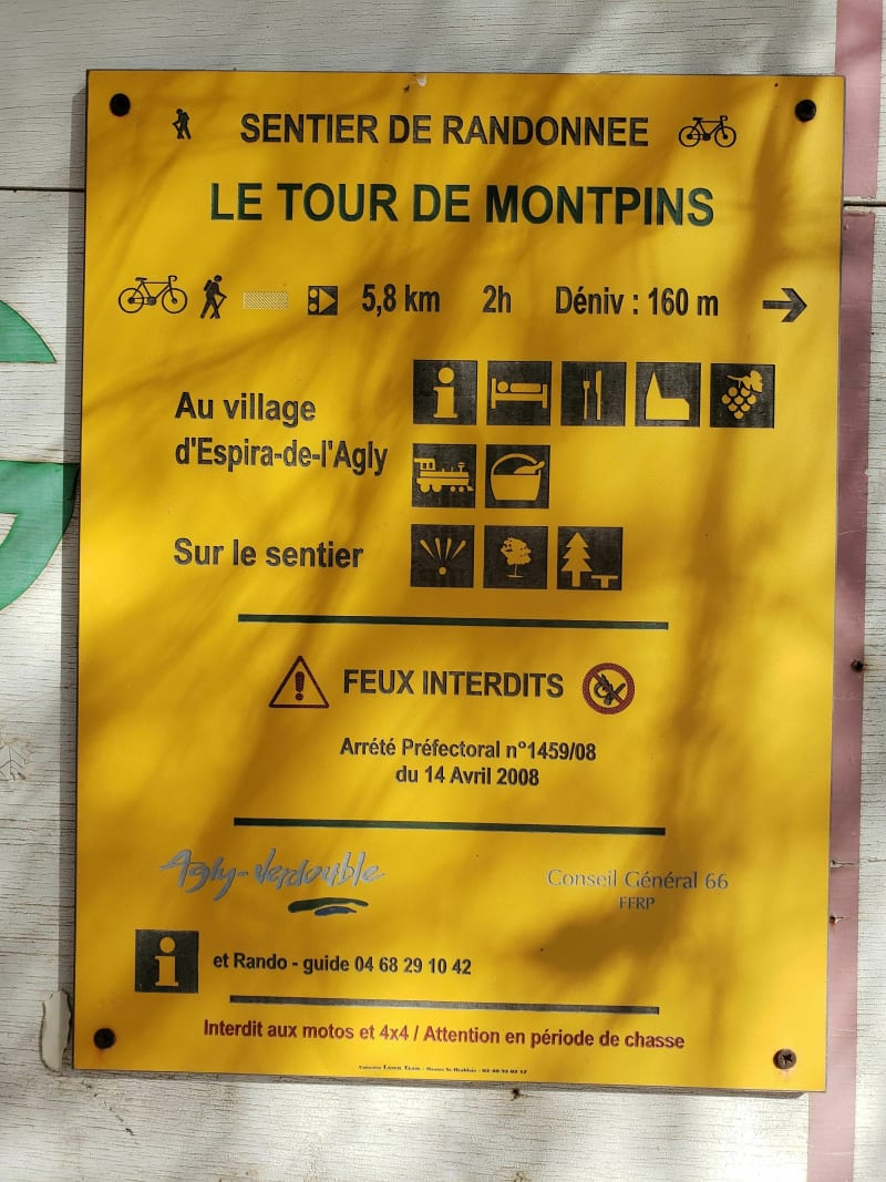 Tour de Montpins sur les hauteur de Rivesaltes - Espira-de-l'Agly