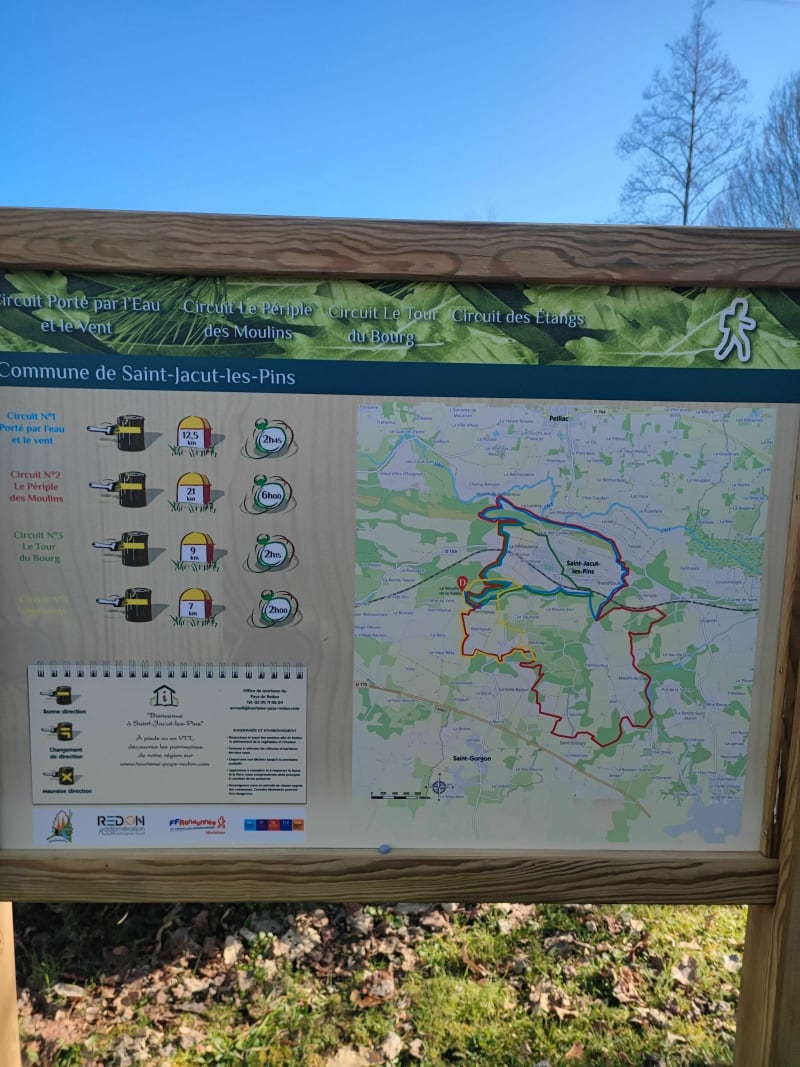 Circuit des étangs par le Moulin de la Vallée - Saint-Jacut-les-Pins