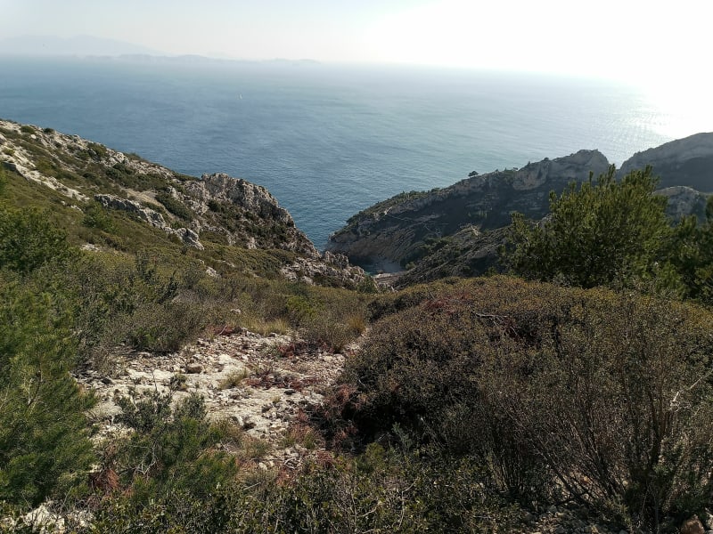 Randonnée VTT dans les collines de la Nerthe et vue sur Figuerolles - Saint-Victoret