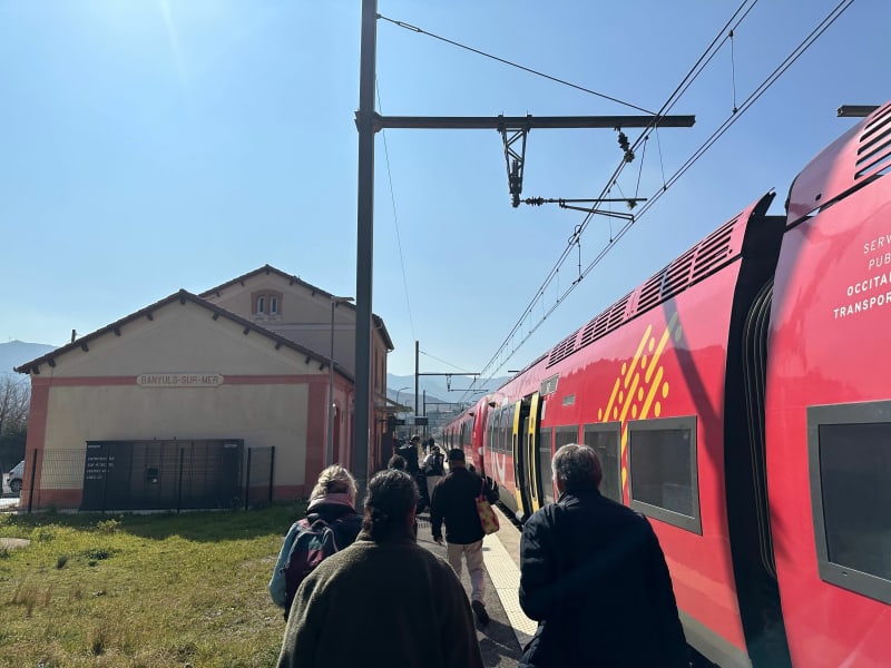 De la gare de Banyuls-sur-Mer à la Gare de Collioure - Banyuls-sur-Mer