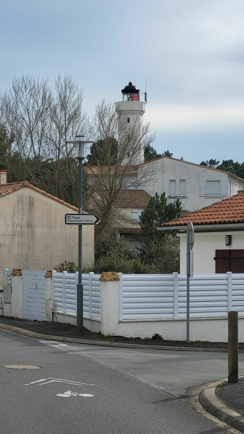 De vuurtoren van Grouin du Cou bij de Grande Conche - La Tranche-sur-Mer