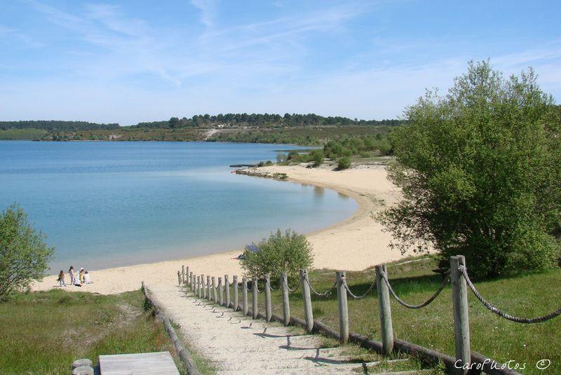 Le lac D'Arjuzanx depuis Morcenx à VTT - Morcenx-la-Nouvelle