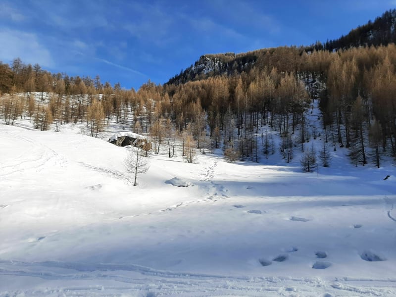 Balade raquettes vers les sources de Jérusalem - Les Orres
