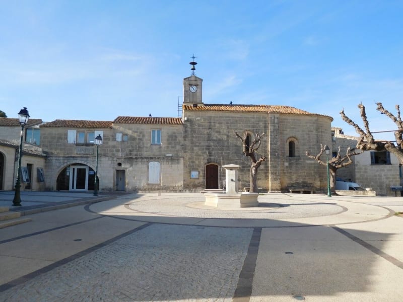 Villetelle, le Vidourle et vue sur la Roque d’Aubais - Villetelle
