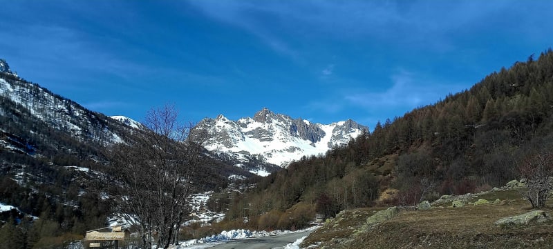 Le Fort de l'Olive à partir de Plampinet - Névache