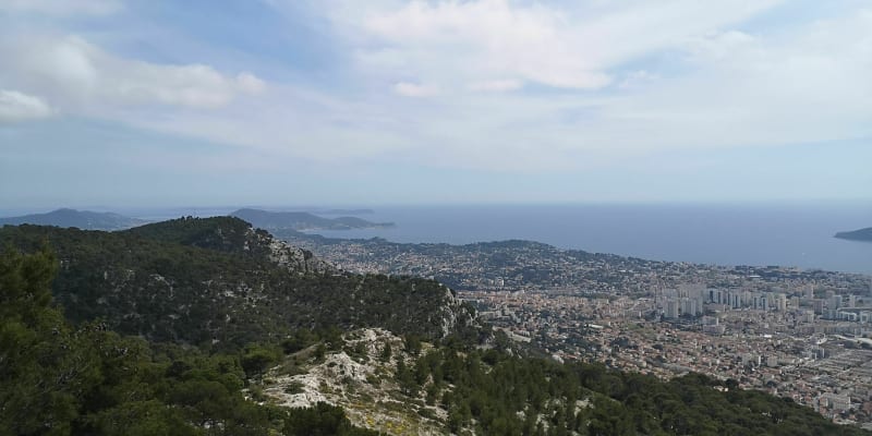 De Point Sublime en de Crest Trail naar Mont Faron per mountainbike - Toulon