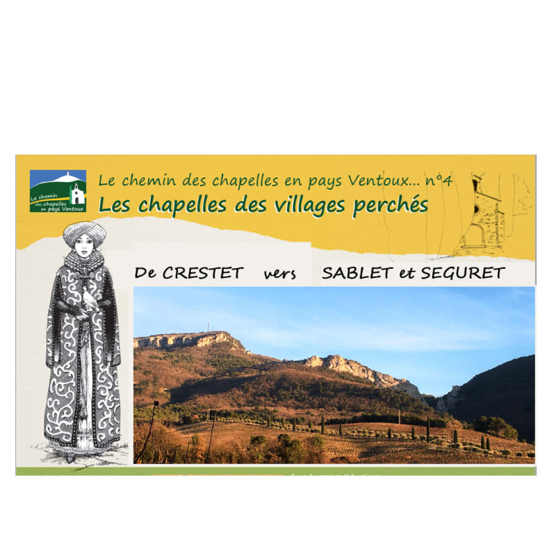 Les chapelles des villages perchés - De CRESTET vers SEGURET - Crestet