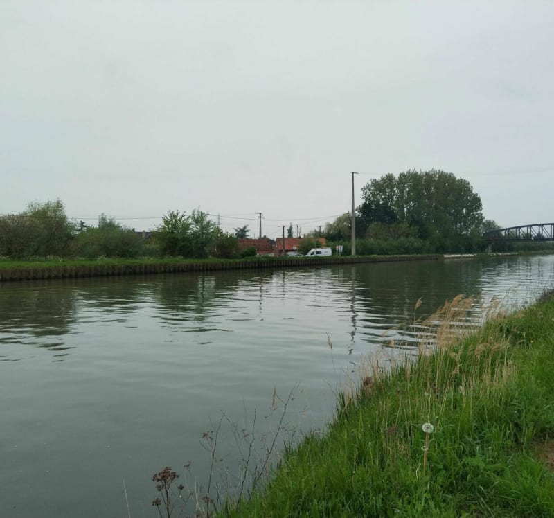 Sentier entre Lys et canal - Aire-sur-la-Lys