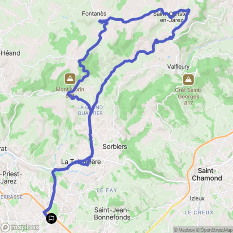 Sortie cyclisme Saint Christo - Saint-Étienne