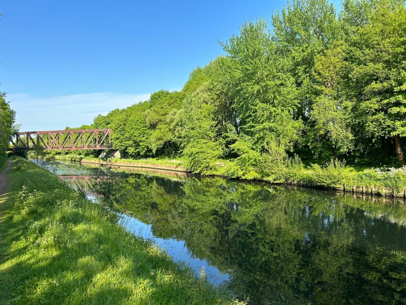 Canal de Lens et chemin de halage à Loos à VTT - Loos-en-Gohelle