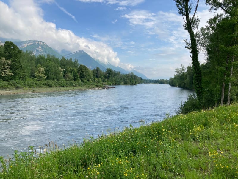 De Saint-Ismier au bassin du Cheylas à VTC - Goncelin