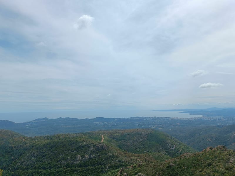 Mont Vinaigre depuis Col du Testanier - Fréjus