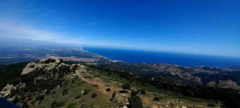 La Tour de La Massane, à partir d'Argelès-sur-Mer. - Argelès-sur-Mer