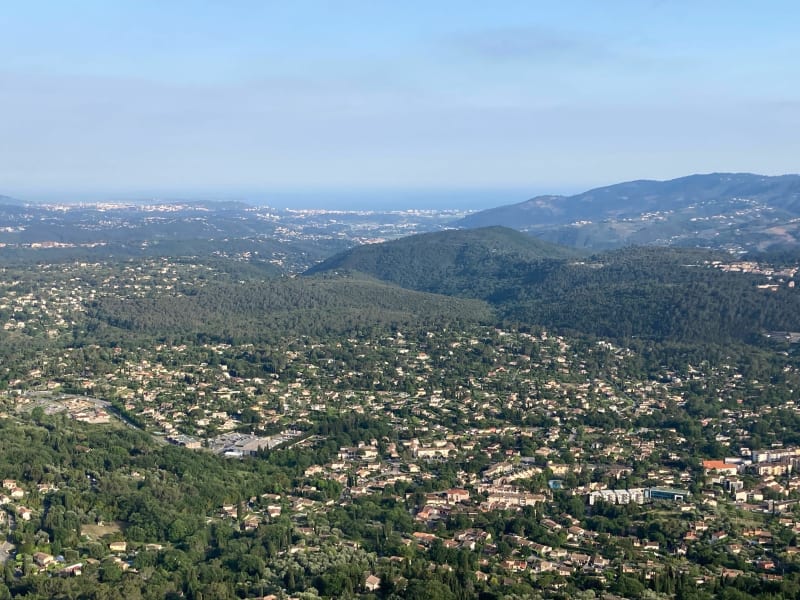 Vue de Cabris depuis le bas de Peymeinade - Peymeinade
