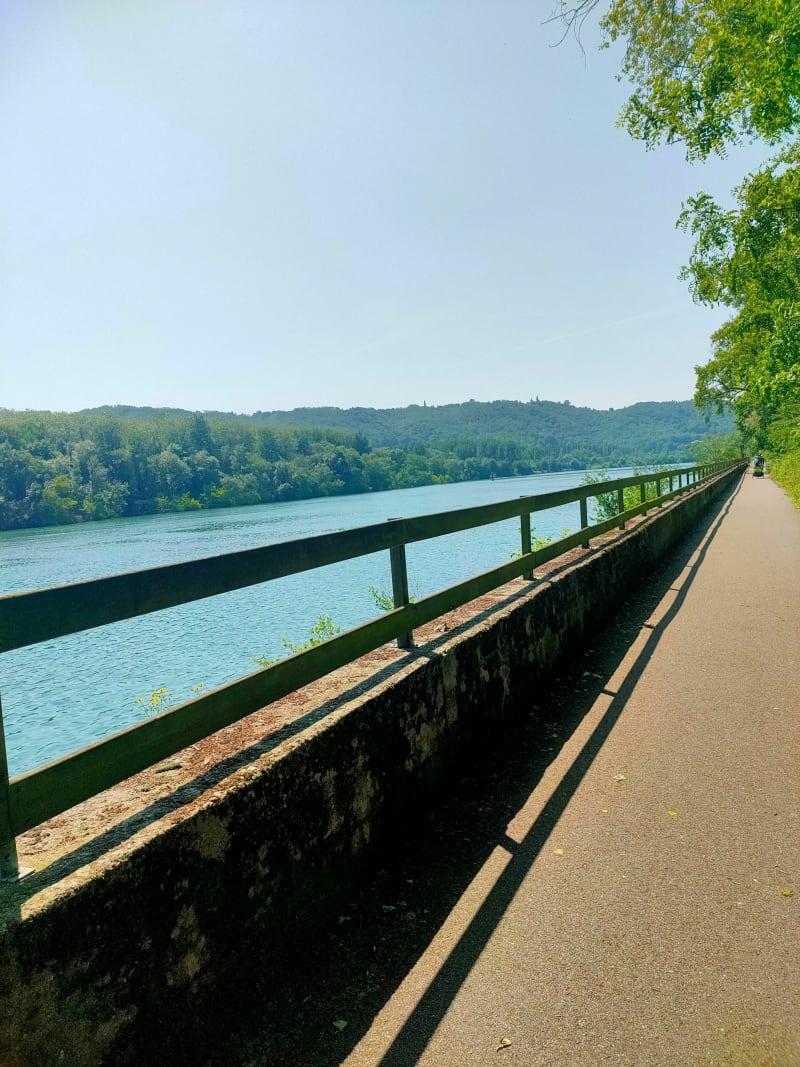 Balade sur la ViaRhona de Givors à Condrieu en AR - Saint-Romain-en-Gal