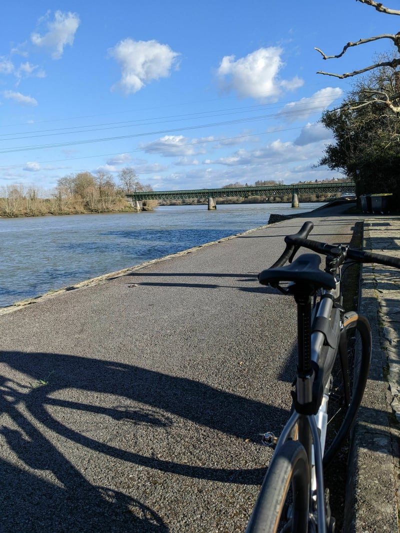 Les berges de l'Adour via le pont d'Urt - Saint-Pierre-d'Irube