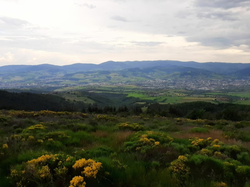 Montée à Croix Blanche depuis l'Aérodrome de St-Chamond à VTT - L'Horme