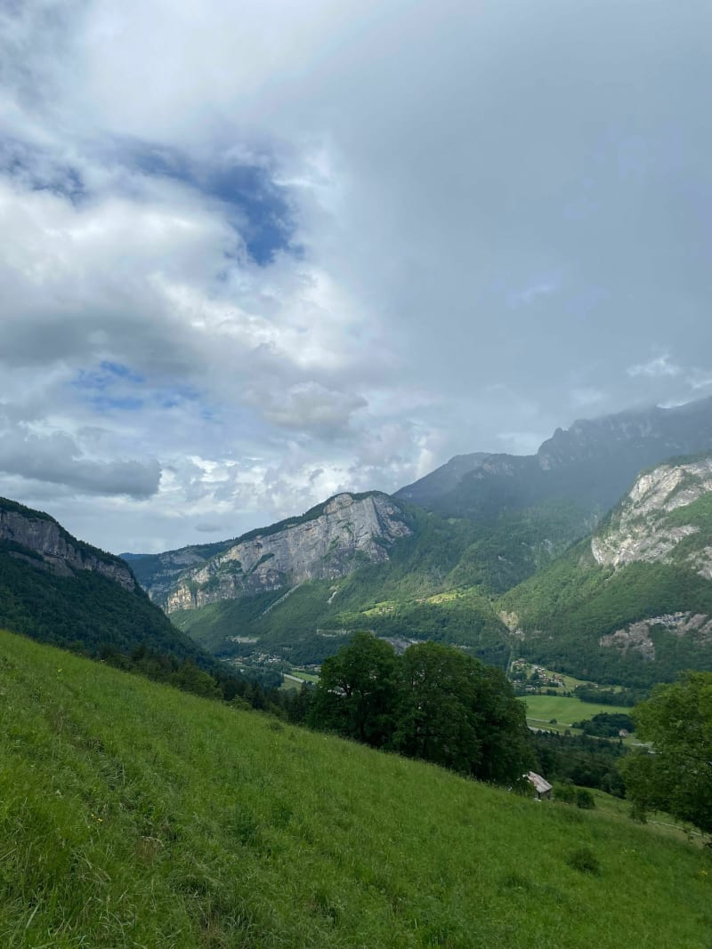 Du vélo au dessus de Sallanches et redescente par l’Arpenaz - Sallanches
