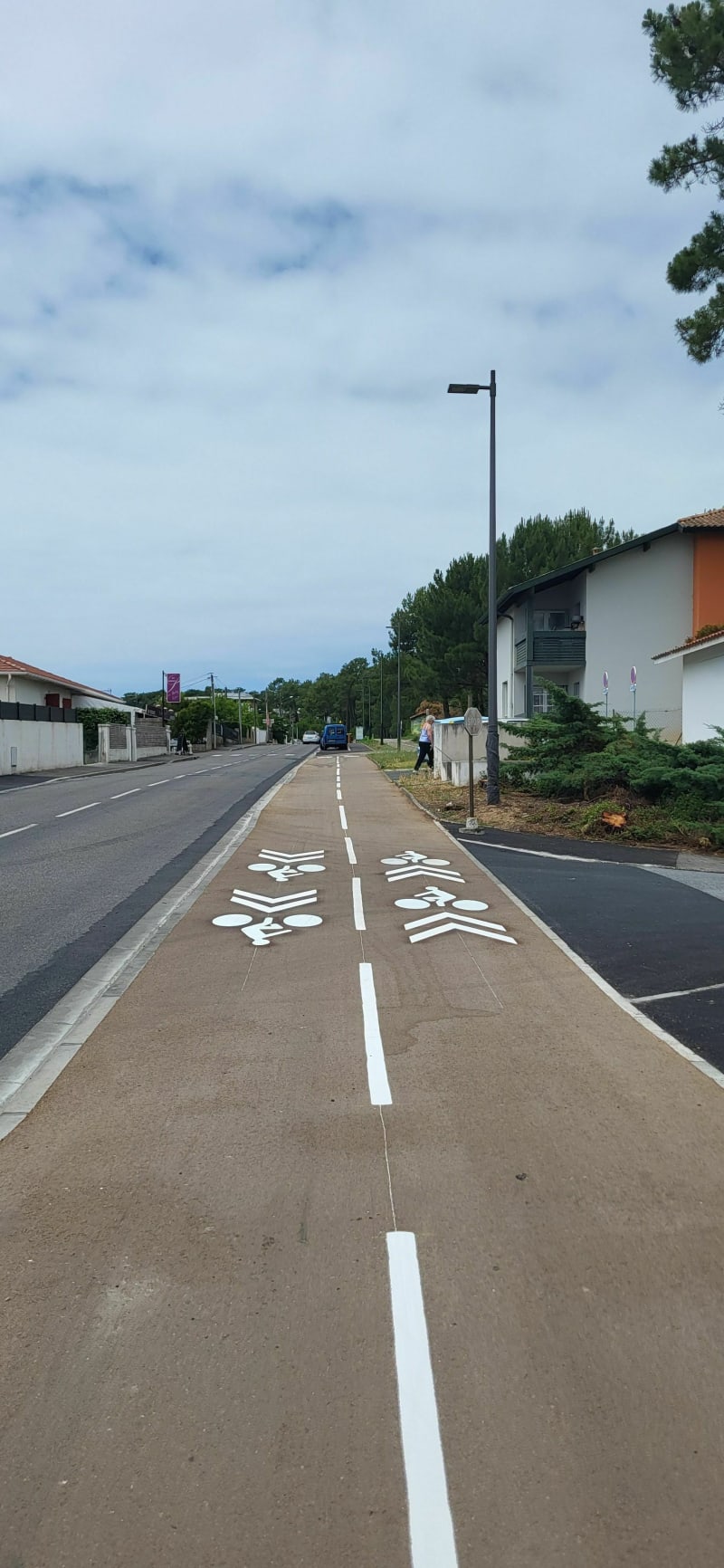 Piste cyclables  de Bayonne  à Anglet  par la forêt Chiberta - Bayonne