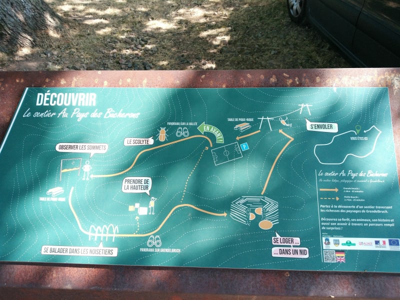 Sentier des bûcherons Grendelbruch de Rutzenbach - Grendelbruch