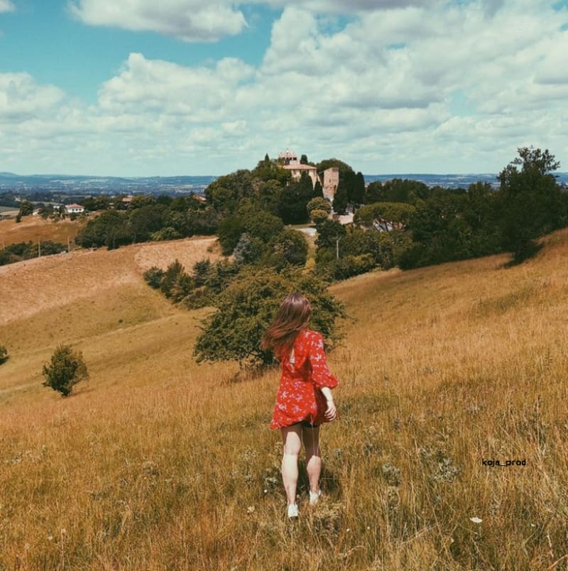 Le chemin de Coume Torte à Saint-Christaud - Saint-Christaud