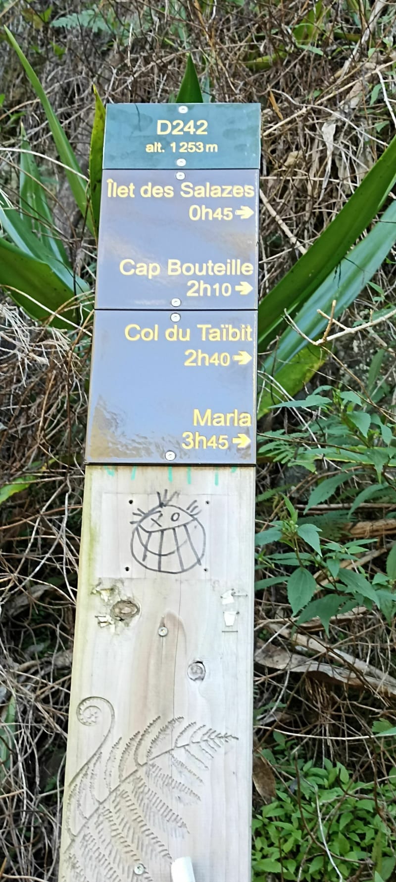 Départ Taibit au Cap Bouteille - Cilaos
