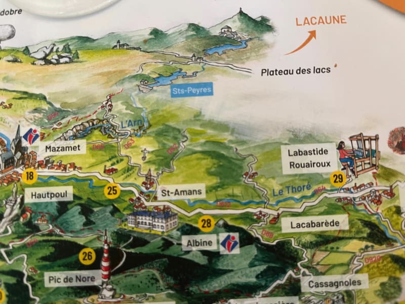 De Mazamet à Labastide Rouairoux en aller-retour - Mazamet