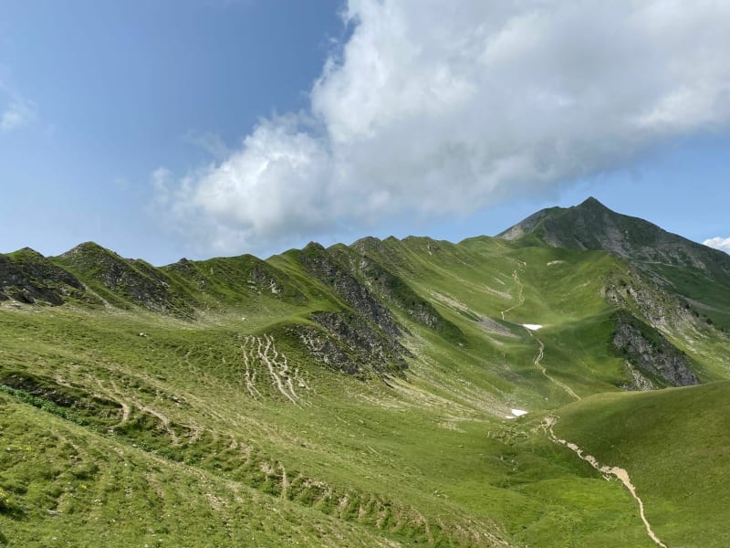 Le mont Jovet par la crête des Etroits au départ d’Aime 2000 - Aime-la-Plagne