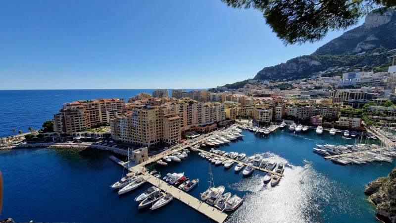 Monaco depuis Cagnes sur Mer par le bord de mer - Cagnes-sur-Mer
