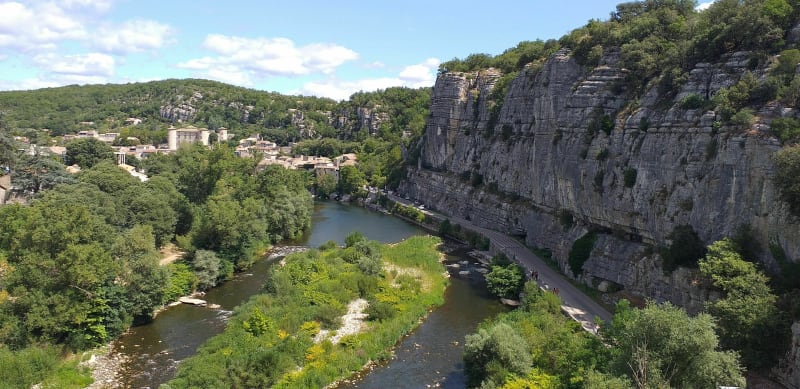 Boucle VTC par la Via Ardèche depuis Ruoms - Ruoms