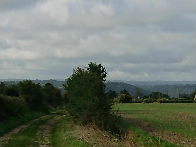 Boucle, menhir de Lan ar Peulven, Trédrez, vallée du Kerdu - Ploumilliau