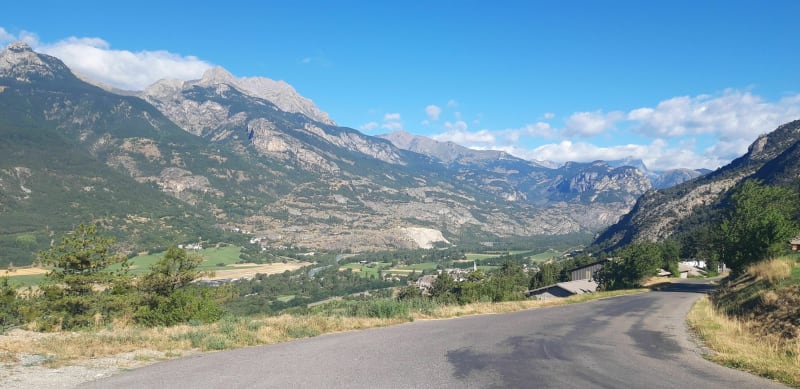 Vallée de la Durance en partant du stade - Eygliers