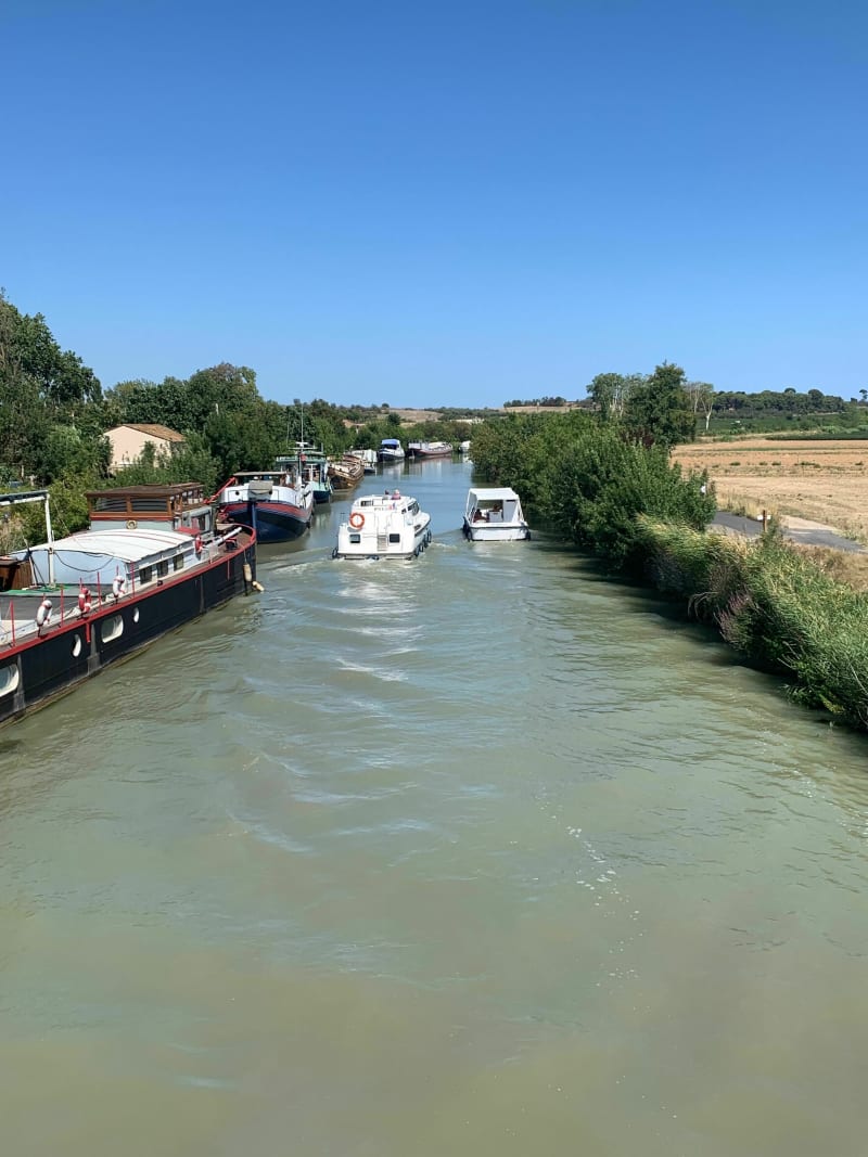 Balade canal du midi autour de Villeneuve les Béziers - Portiragnes
