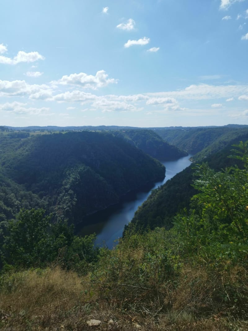 La Dordogne, panorama sur le site de Saint Nazaire - Sarroux - Saint Julien