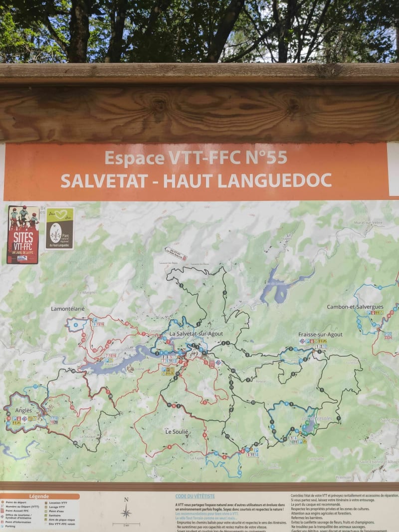 Autour du lac du Saut de Vésoles à VTT - Fraisse-sur-Agout
