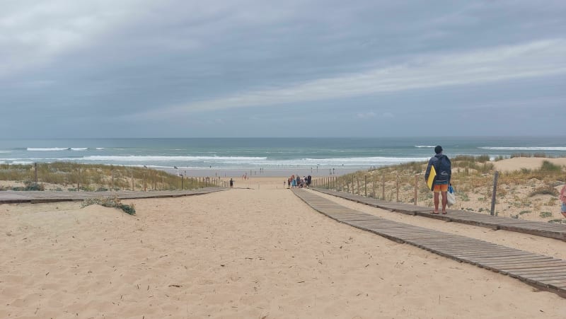 Andernos à vélo, direction la plage du Grand Crohot - Andernos-les-Bains
