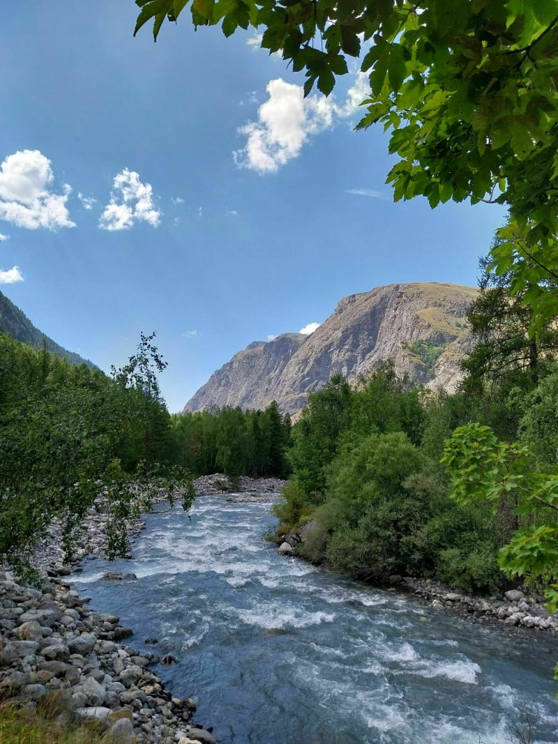 Balade depuis La Grave sur les bords de La Romanche vers Les Fréaux - La Grave
