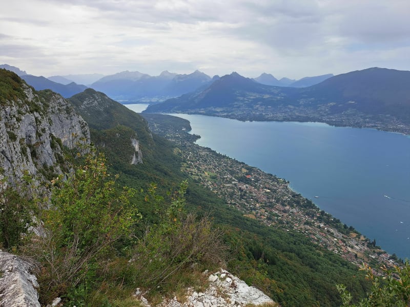 Boucle Monts Veyrier, Barron retour Talabar départ du port - Annecy
