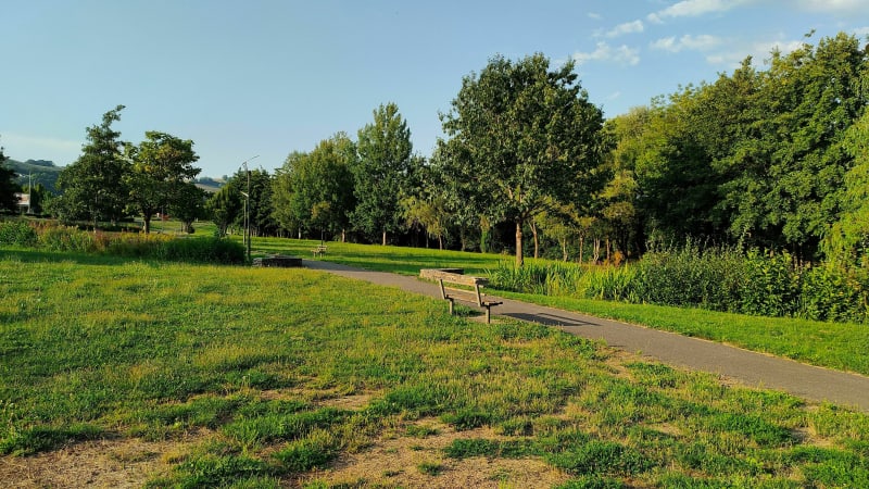 Vers le parc du Mamou, par les pistes cyclables - Aurillac