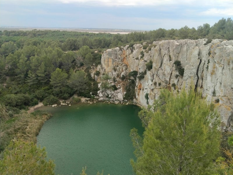 Gouffre de l'Oeil Doux depuis Narbonne plage - Narbonne