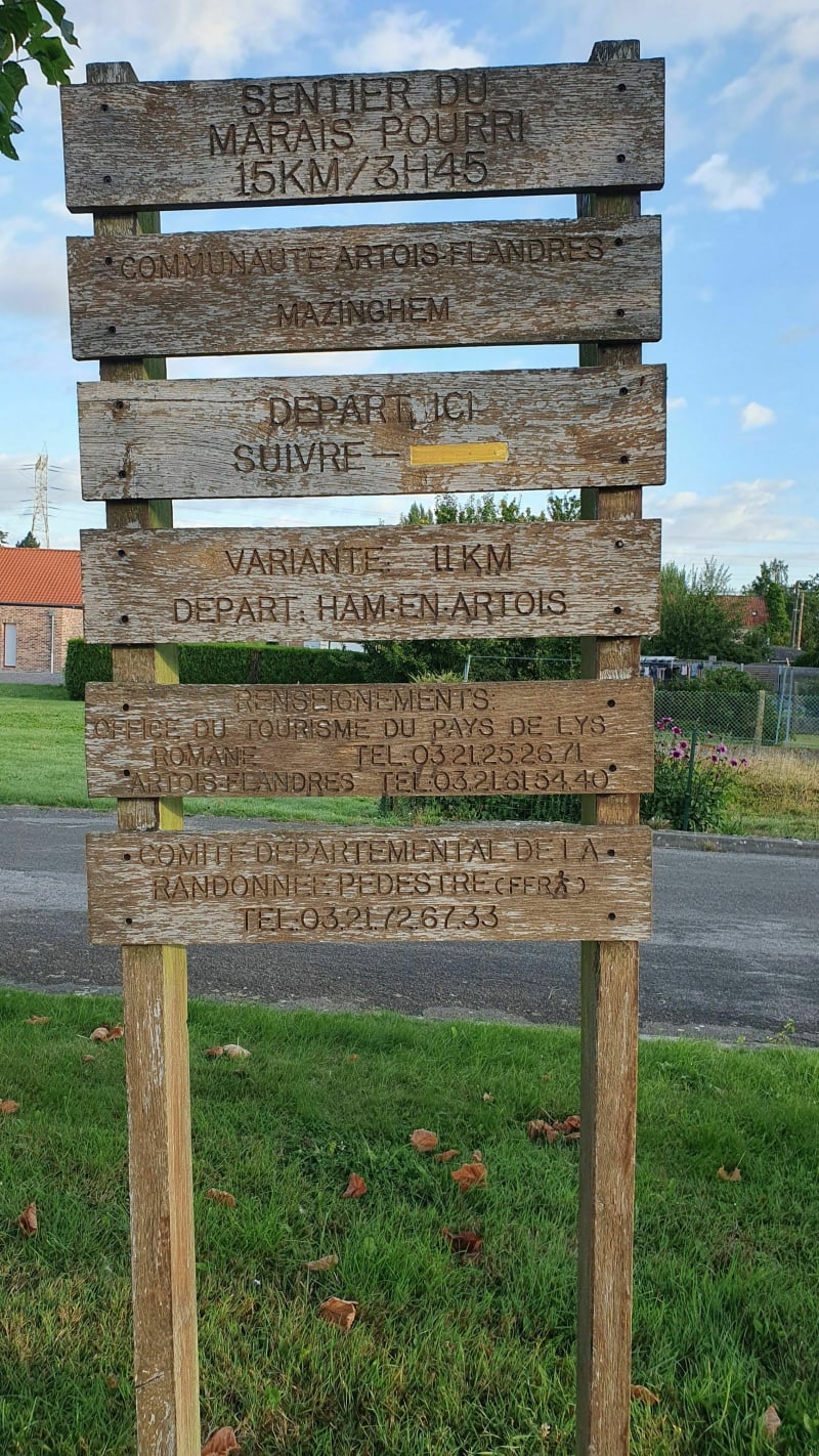 Mazinghem, Le sentier du marais pourri - Mazinghem