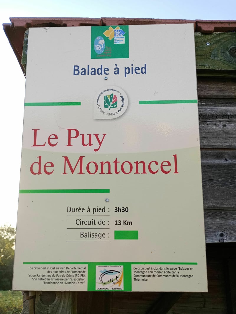 Balade du Puy de Montoncel depuis la Lizolle - Palladuc