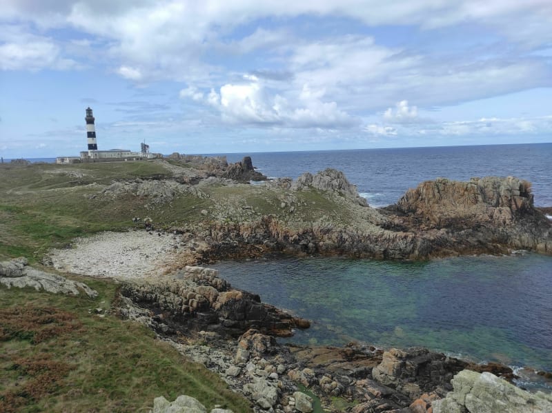 Nord de l'île par la côte, Phare de Créac'h et de Nividic - Ouessant