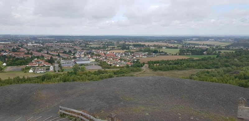 Les terrils jumeaux d'Haillicourt depuis Ruitz - Ruitz