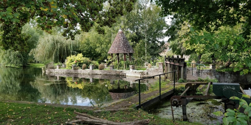 Les berges de l'Iton depuis Arnières - Arnières-sur-Iton