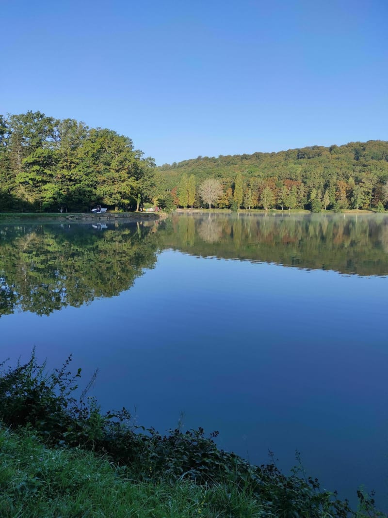 Lac de la Folie entre Contrexéville et le parc thermal de Vittel - Vittel