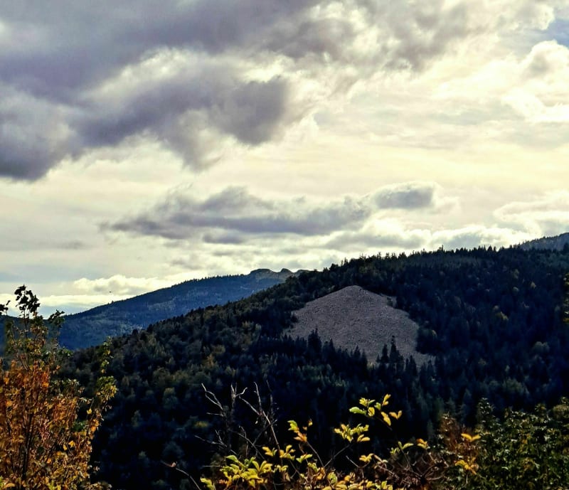 Balade dans le Pilat, croix de Montvieux au collet de Doizieux - Pélussin