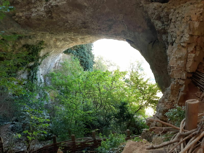 Le Pont des Sarrasins depuis Châteaudouble - Châteaudouble